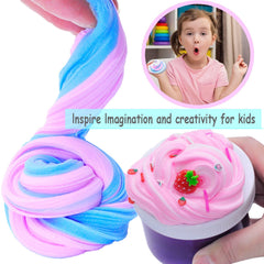 Fvnwrtuxi Butter Slime Kit packaged gift box - ideal party favor and gift idea.