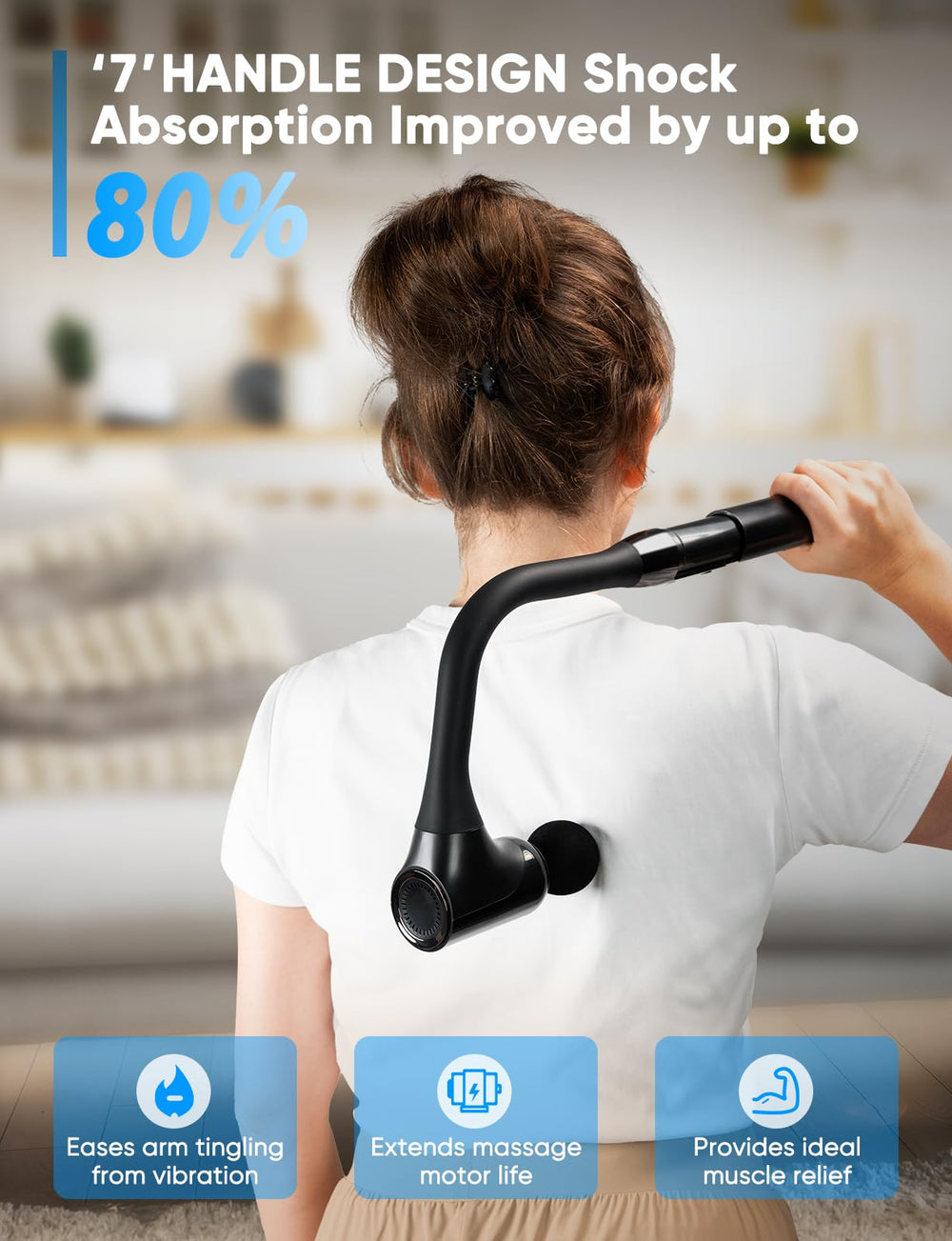 FVZ 12mm amplitude massager delivers deep tissue action.