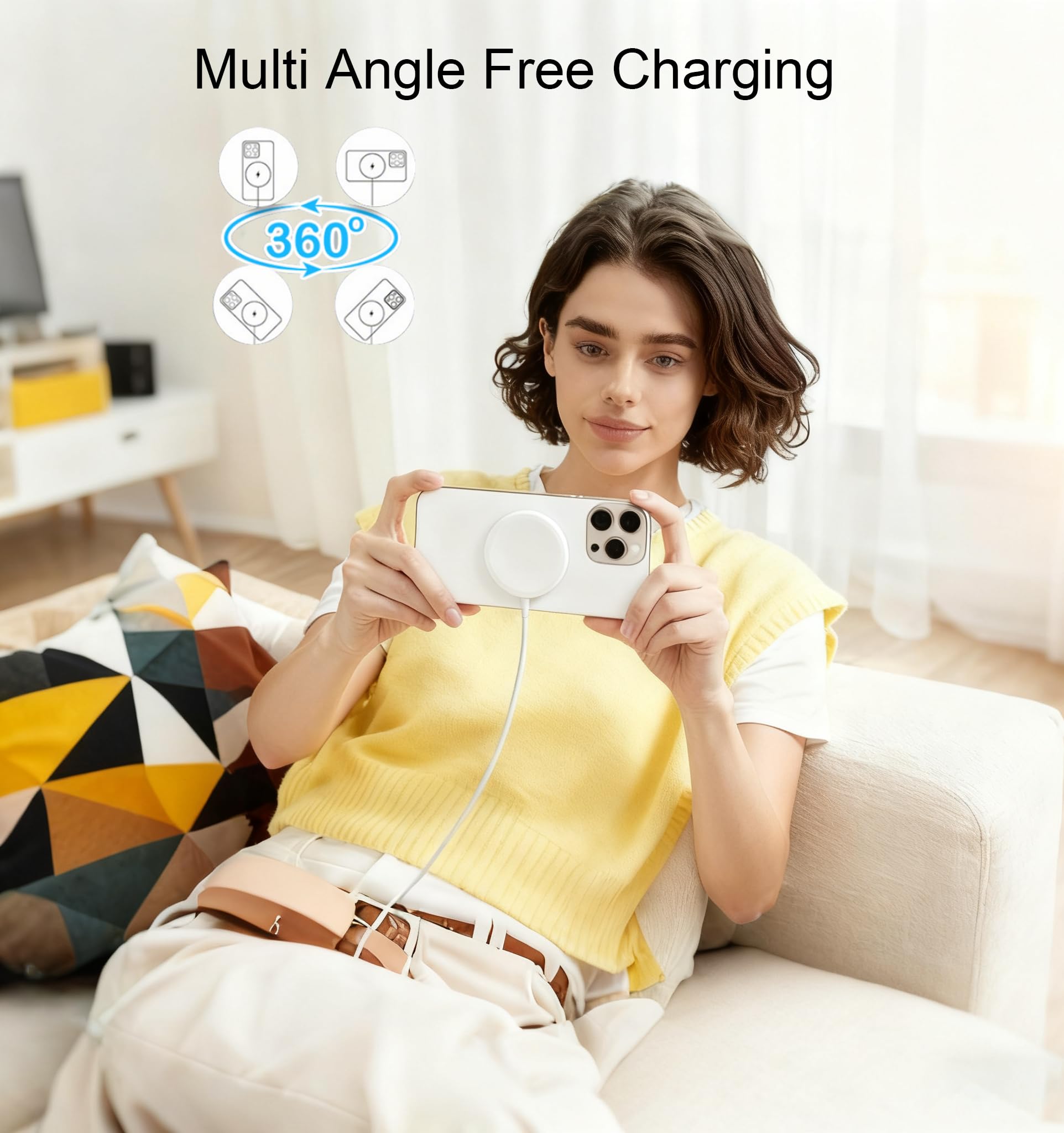 Charger delivers 360° charging in any direction for convenience