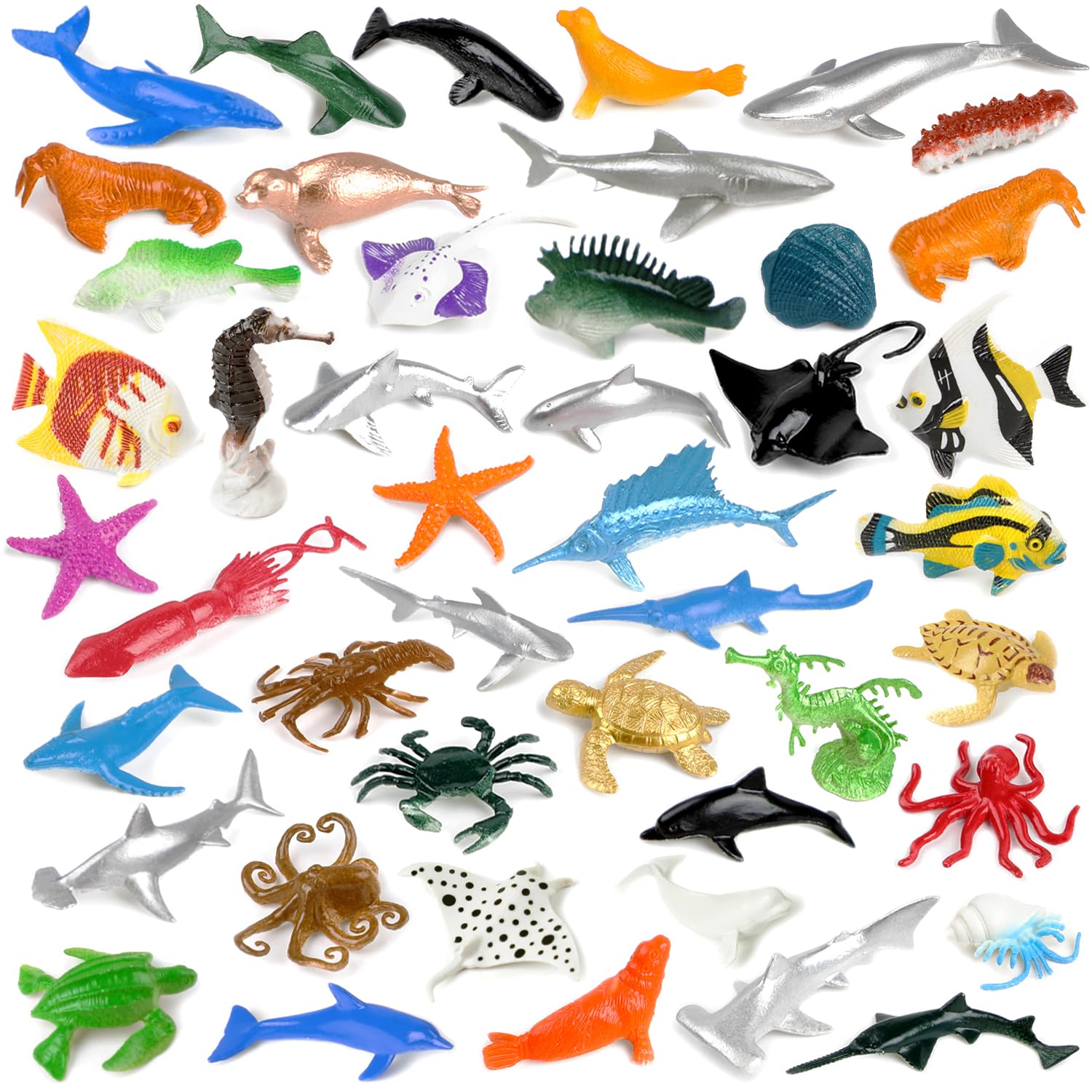 FXMHEHBB mini ocean dolphin toy for imaginative play and classroom display.