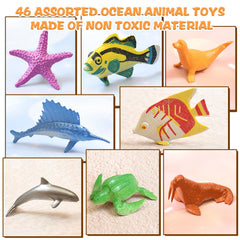 FXMHEHBB mini ocean turtle toy supports fine motor practice and beach-themed crafts.