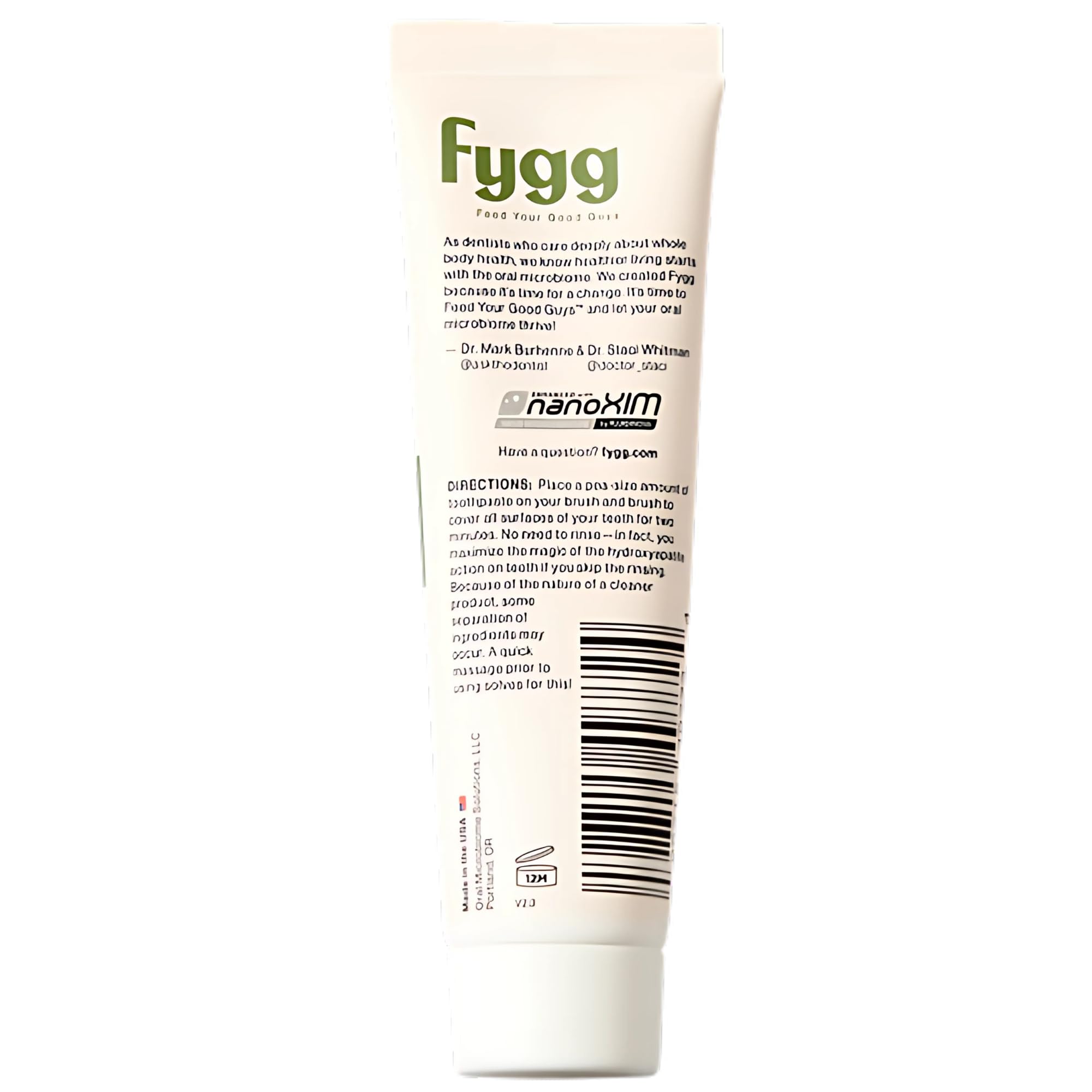 Morning brushing scene featuring Fygg toothpaste