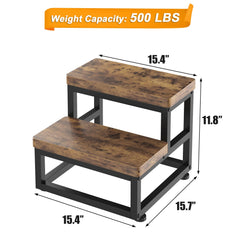 FYGUES bedside stool supports up to 500 lbs for adults and kids