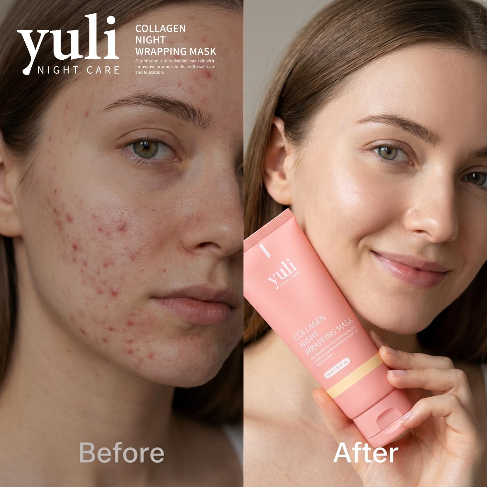 FYRKOA YULI face application demonstrates simple nightly use for nourishing skin