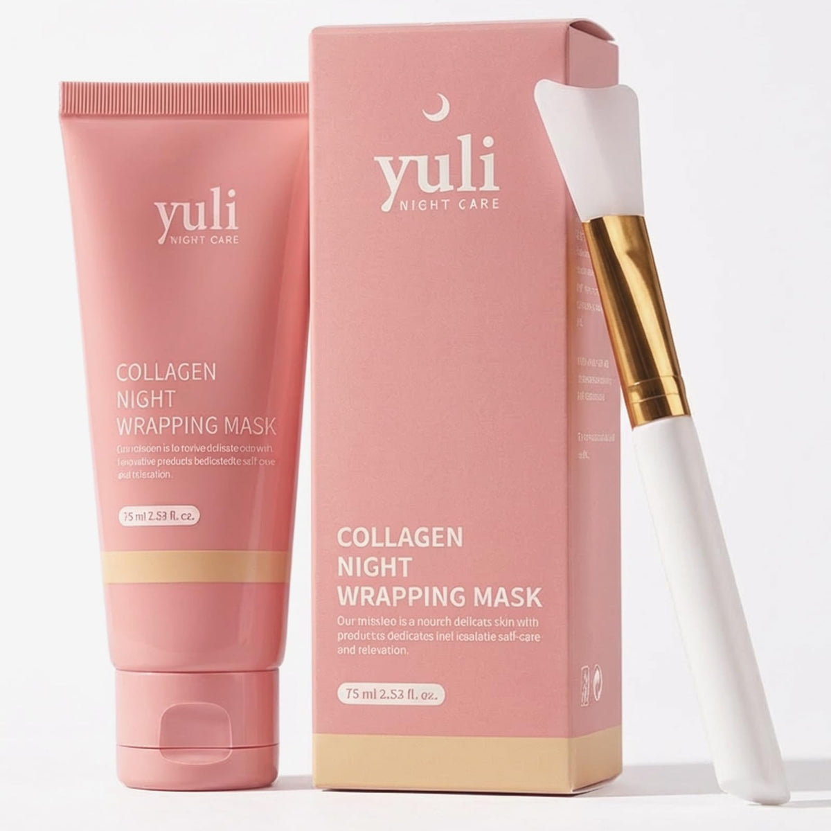 FYRKOA YULI packaging box showcases premium overnight skincare for easy routine