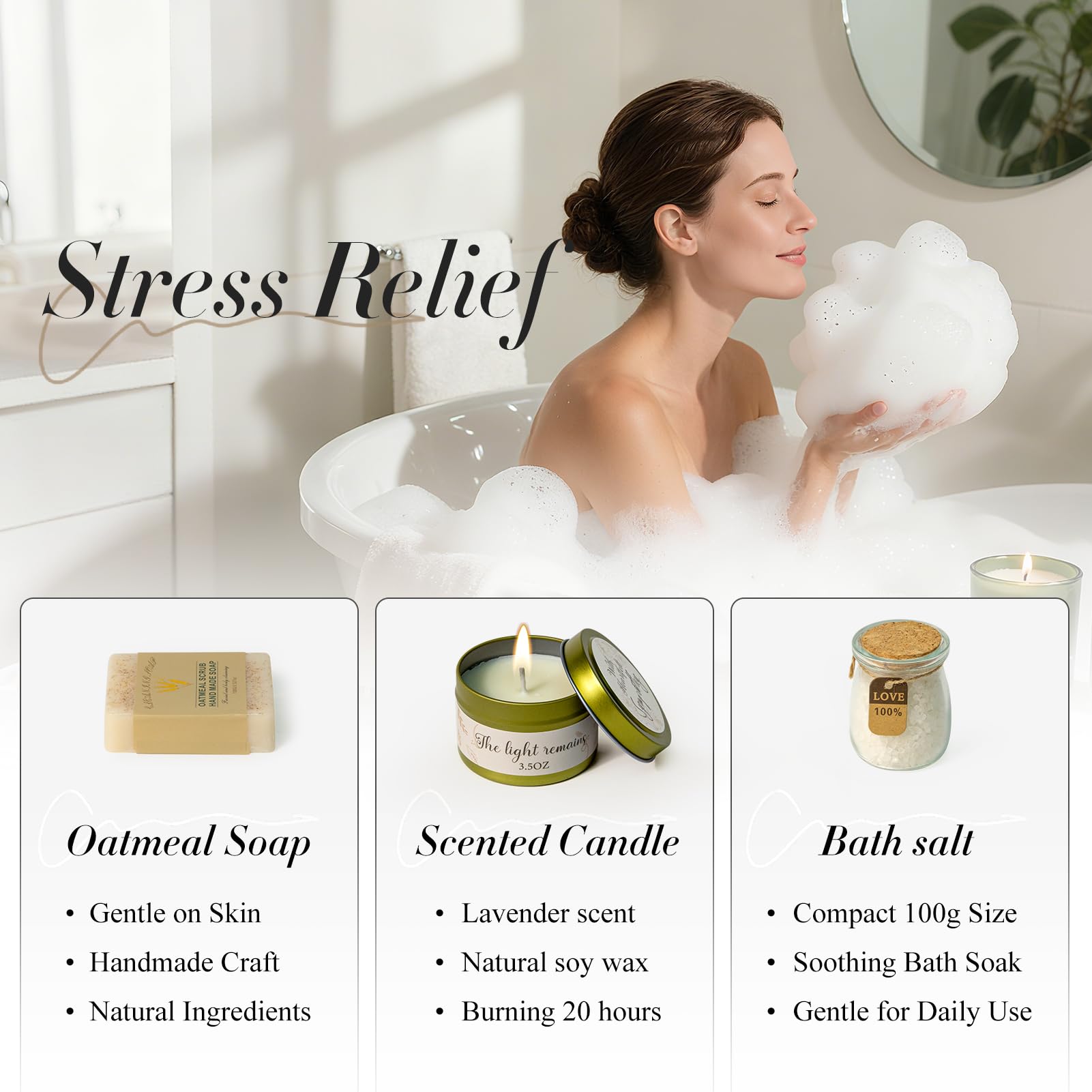 Fyroax sympathy gift basket bath salts for relaxing moments during tough days