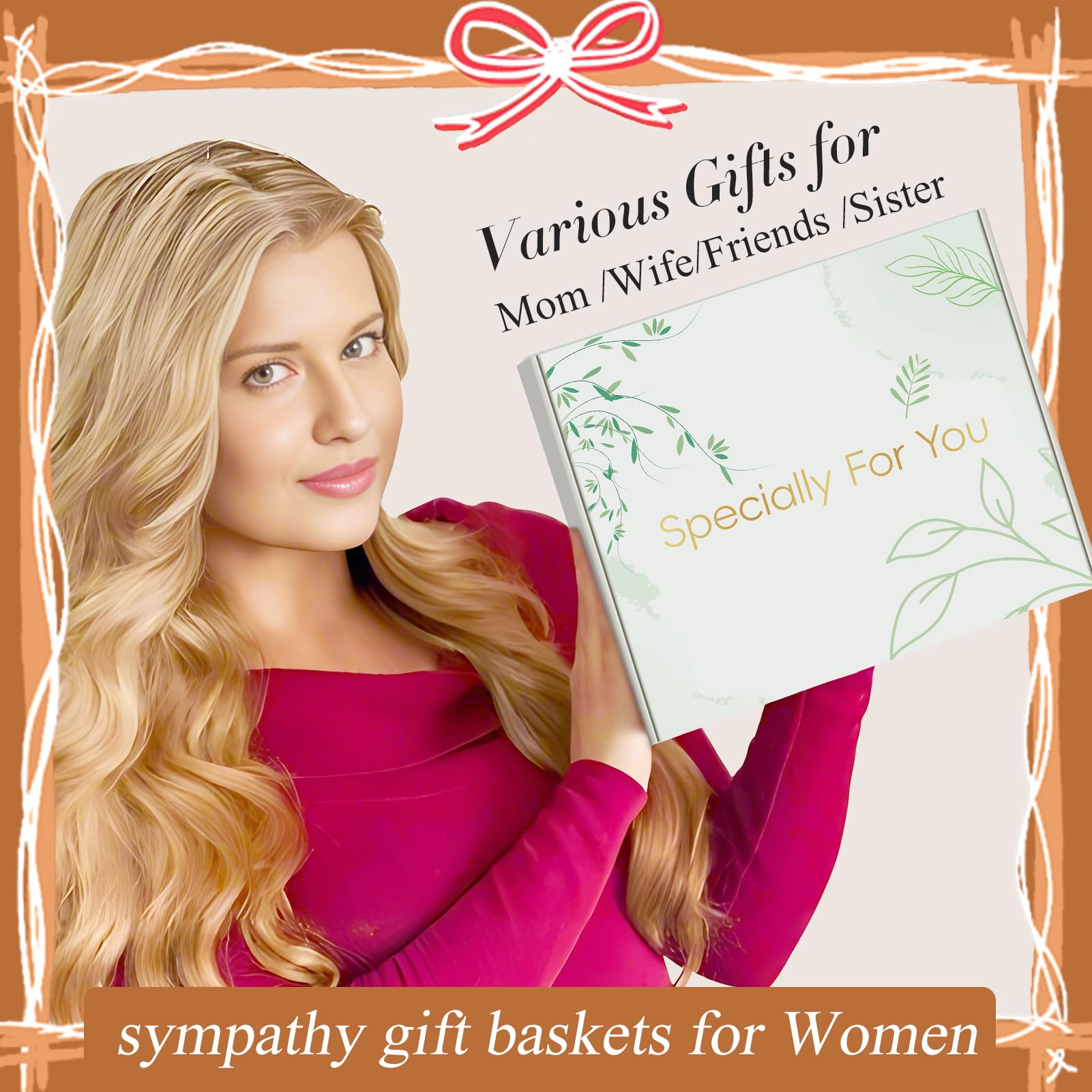Fyroax sympathy gift basket lavender candle for calming ambiance and rest