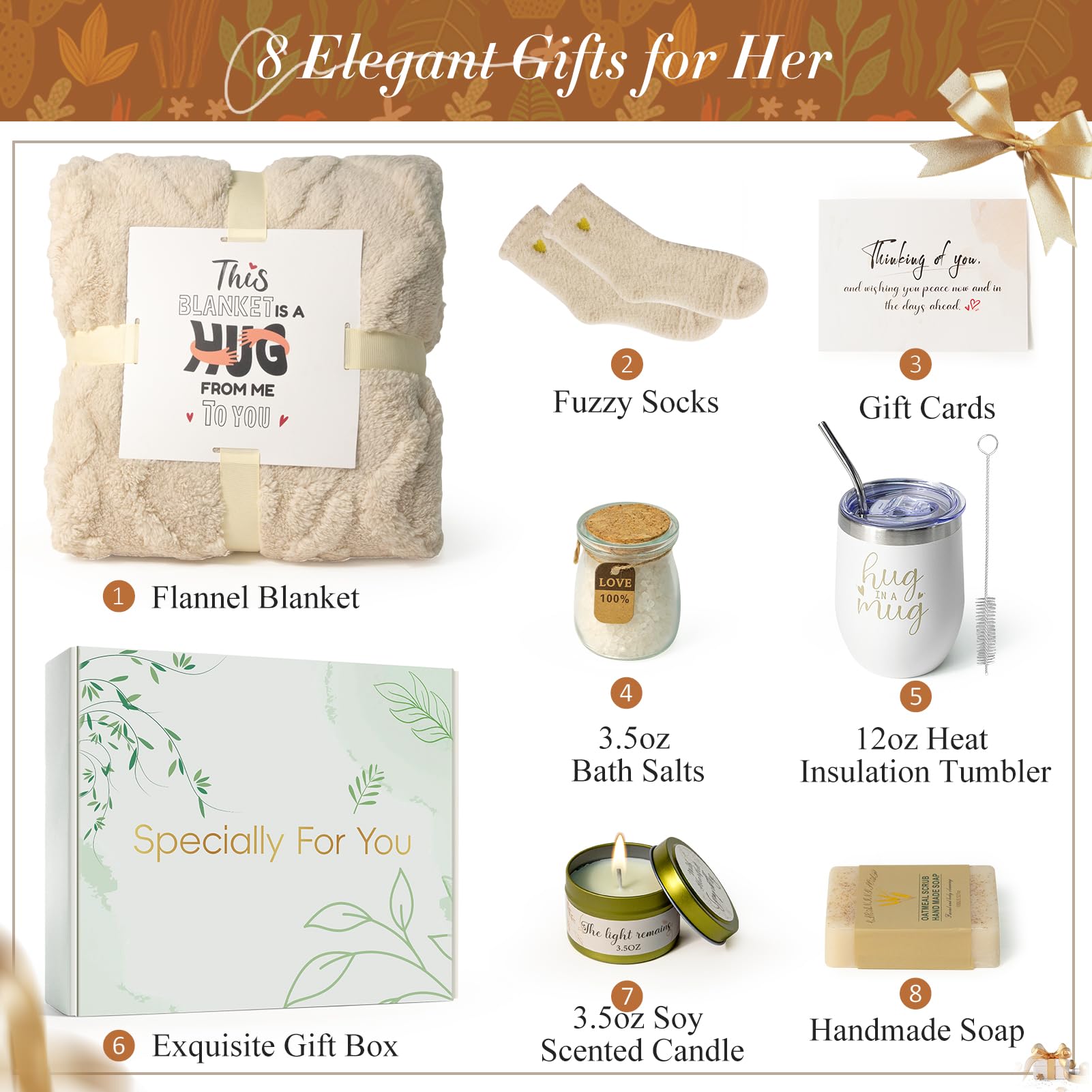 Fyroax sympathy gift basket plush blanket offers warmth and quiet solace
