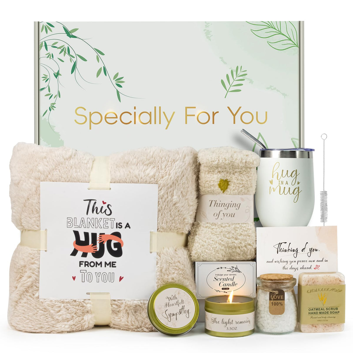 Fyroax sympathy gift basket tumbler 12oz for cozy sipping and supportive moments