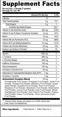 G Fuel Dragon Ball Z display canister shows 9.9 oz packaging