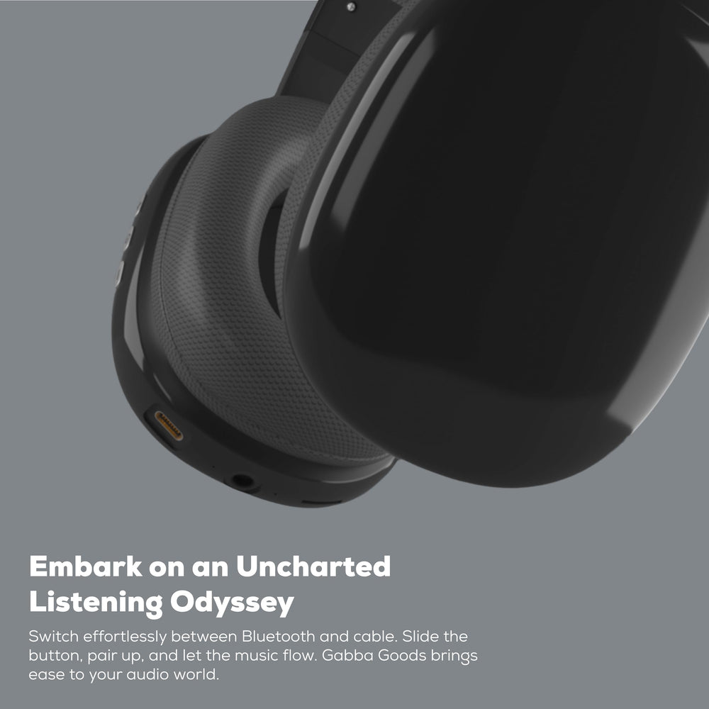 Gabba Goods artificial leather ear cushions offering extended comfort.