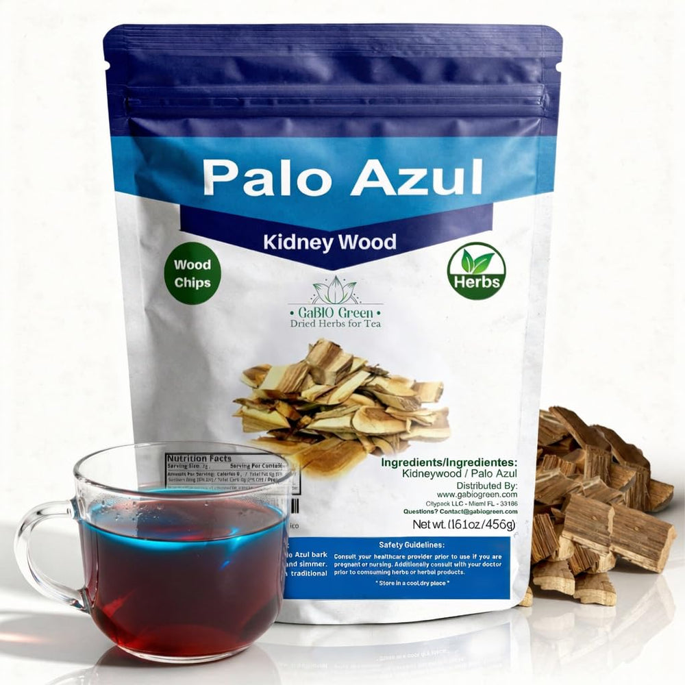 Gabio Green Palo Azul blue-stick bark for authentic traditional infusion.