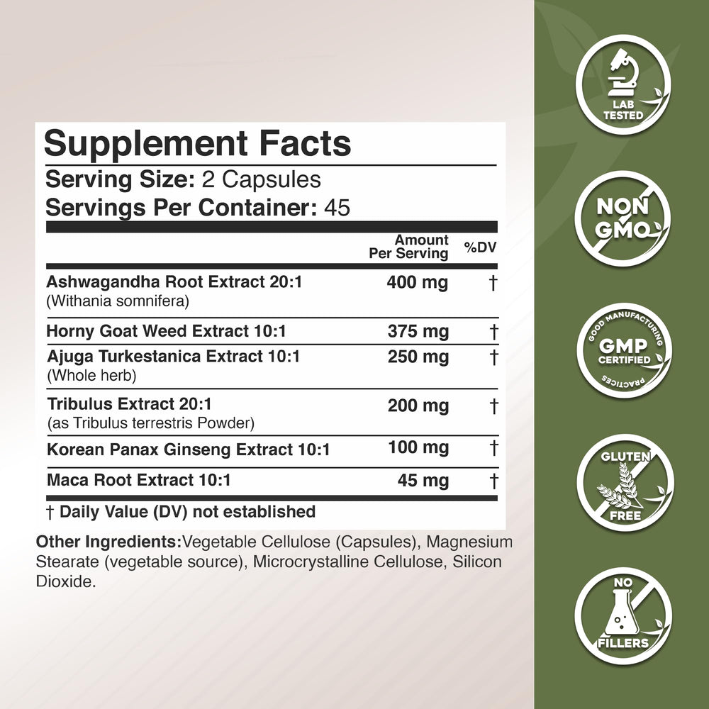 GADE NUTRITION Panax Ginseng capsules for steady energy through workouts.