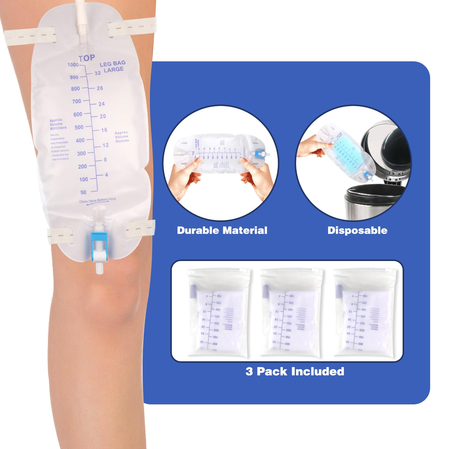 Gadget Beyond complete catheter kit with easy-tap bags and tubing.