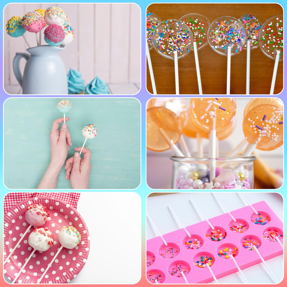 Gadget Beyond kitchen crafting sticks, strong white paper ideal for cake pops and more.