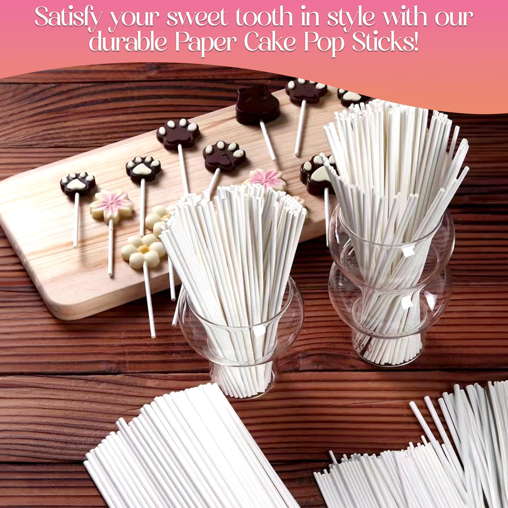 Gadget Beyond wet-resistant paper sticks for cookies and chocolates that stay intact.