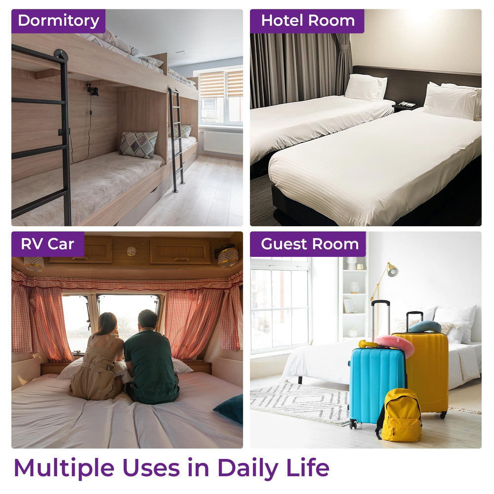 GAESTE twin bed frame setup illustrating versatile room placement.