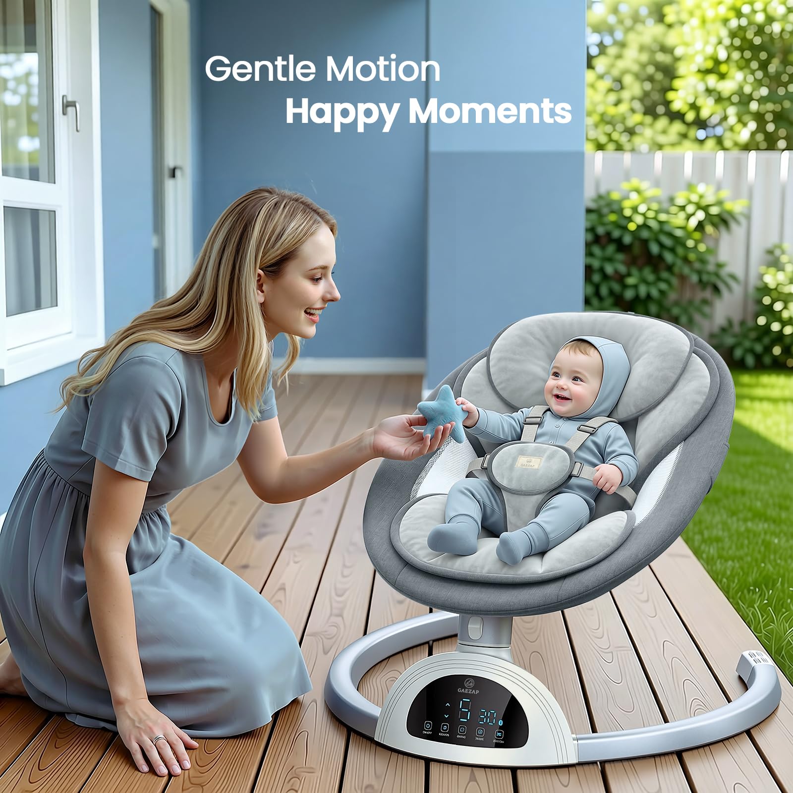 GAEZAP foldable frame keeps the swing portable and easy to store