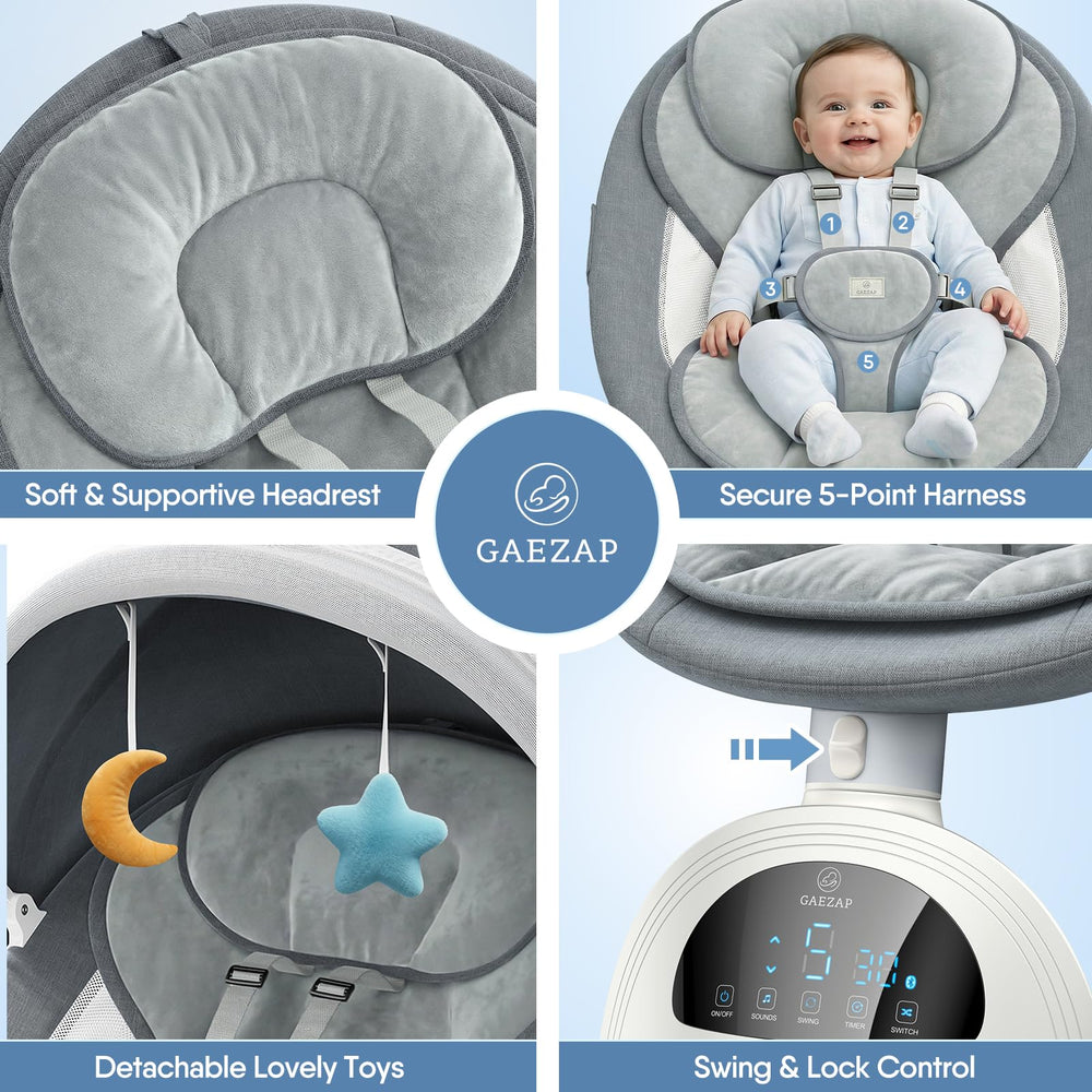 GAEZAP removable toys support simple visual tracking during play