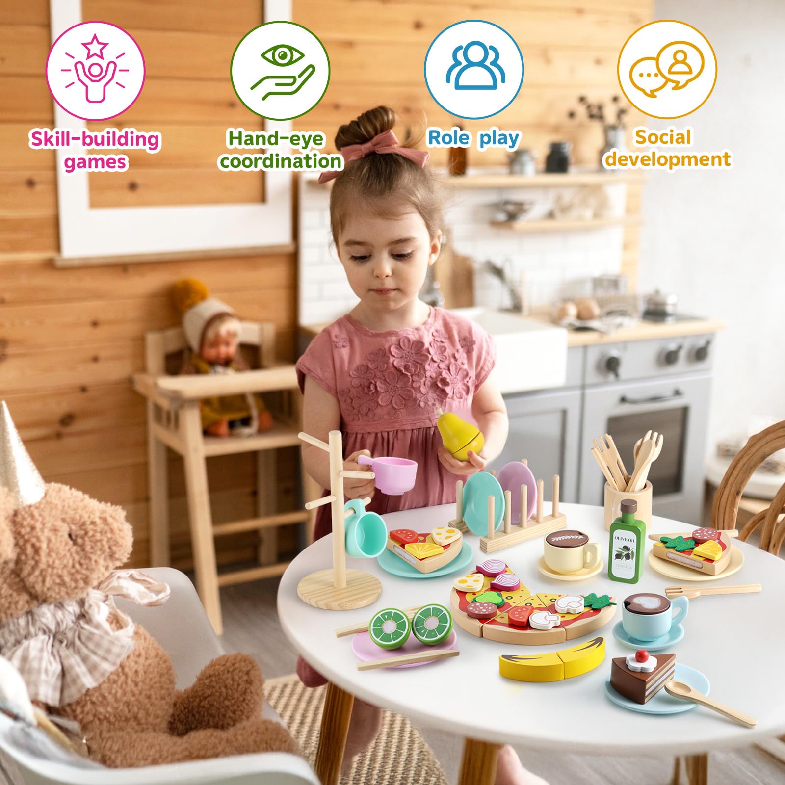 GAGAKU kitchen setup showing compact, kid-friendly design for small spaces.
