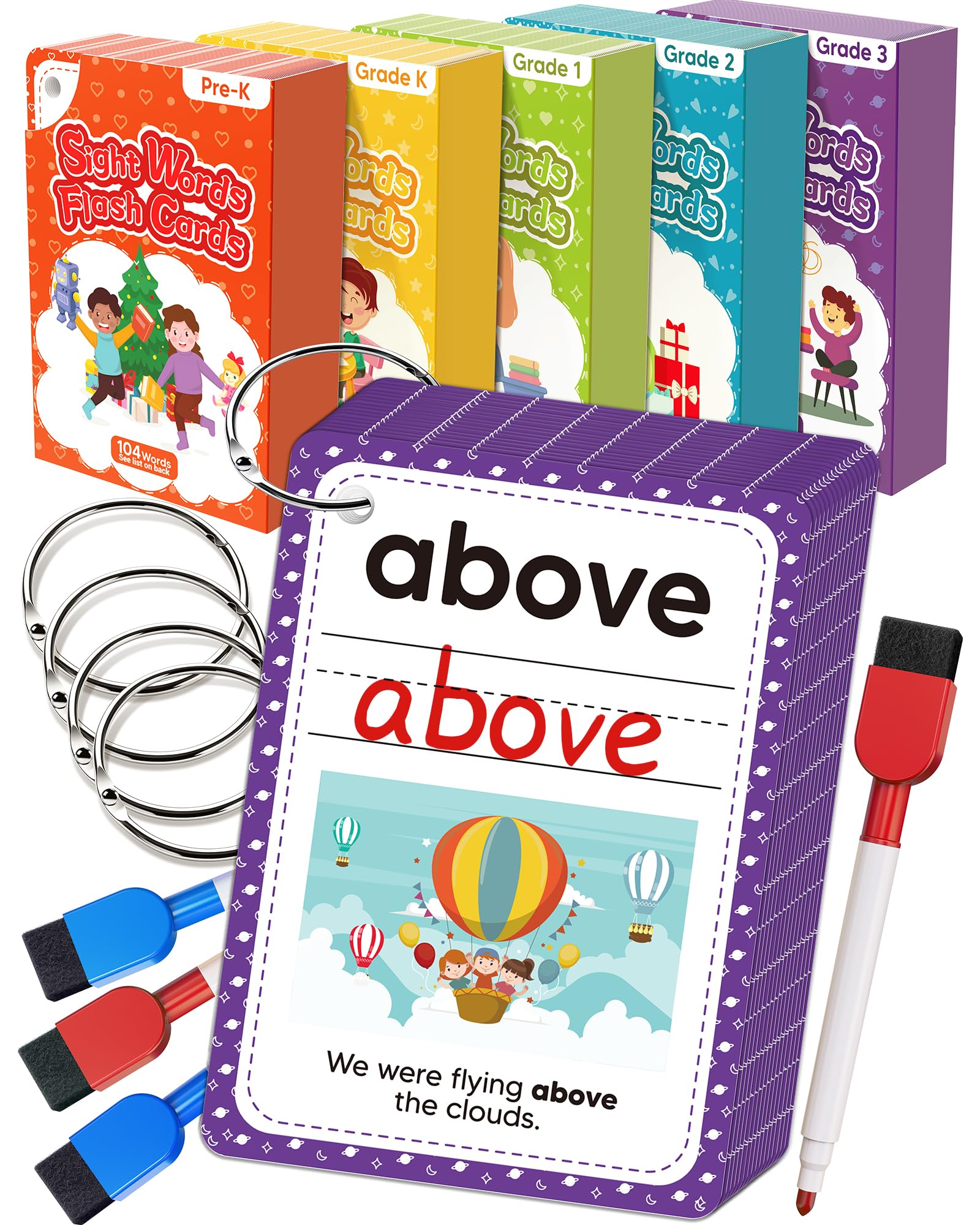 Gagule 520 Sight Words flash cards cover for organized at-home learning.
