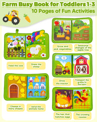 Gagule Busy Book dress the sheep scene encourages dressing skills and concentration for toddlers