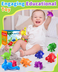 Gagule colorfully painted dinos are easy for little hands to grip and snap