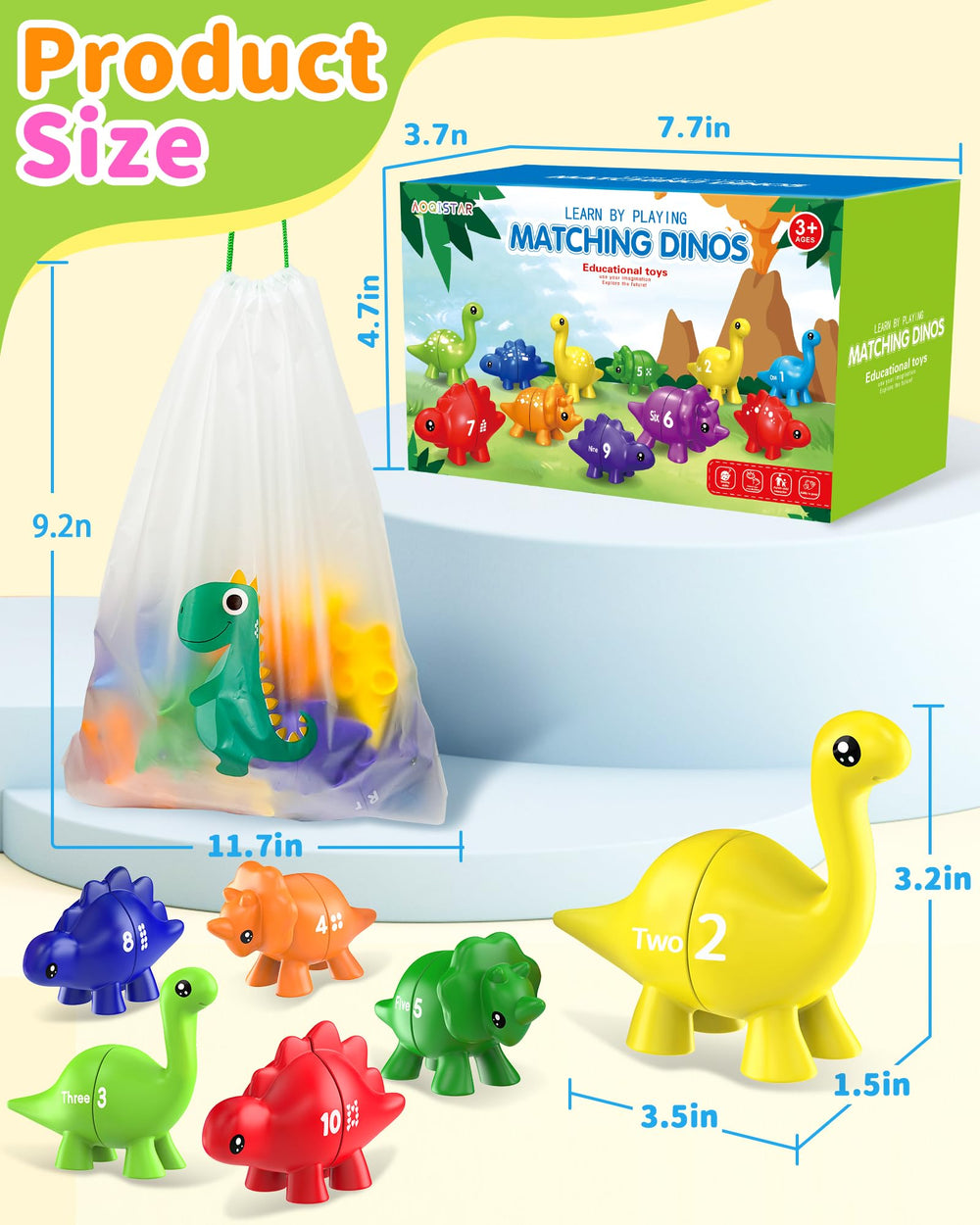 Gagule gift-ready dinosaur set ideal for birthdays and holidays