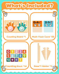 Gagule math flash cards reinforce basic concepts with clear visuals.