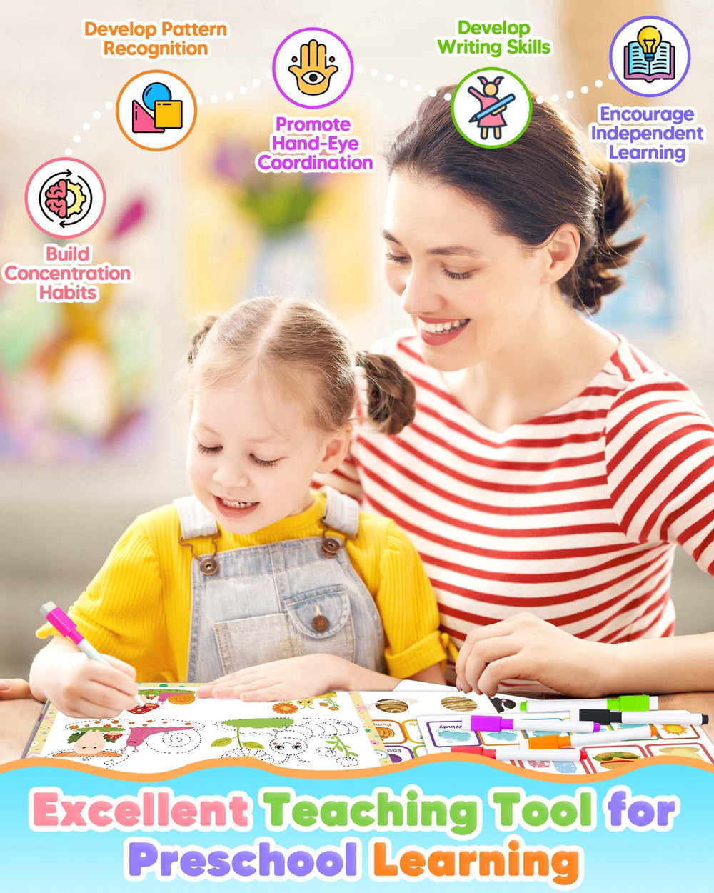 Gagule Busy Book animals pages with farm, sea and zoo scenes