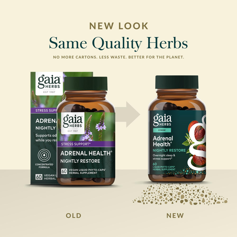 Ashwagandha ingredient detail from Gaia Herbs Adrenal Health Nightly Restore