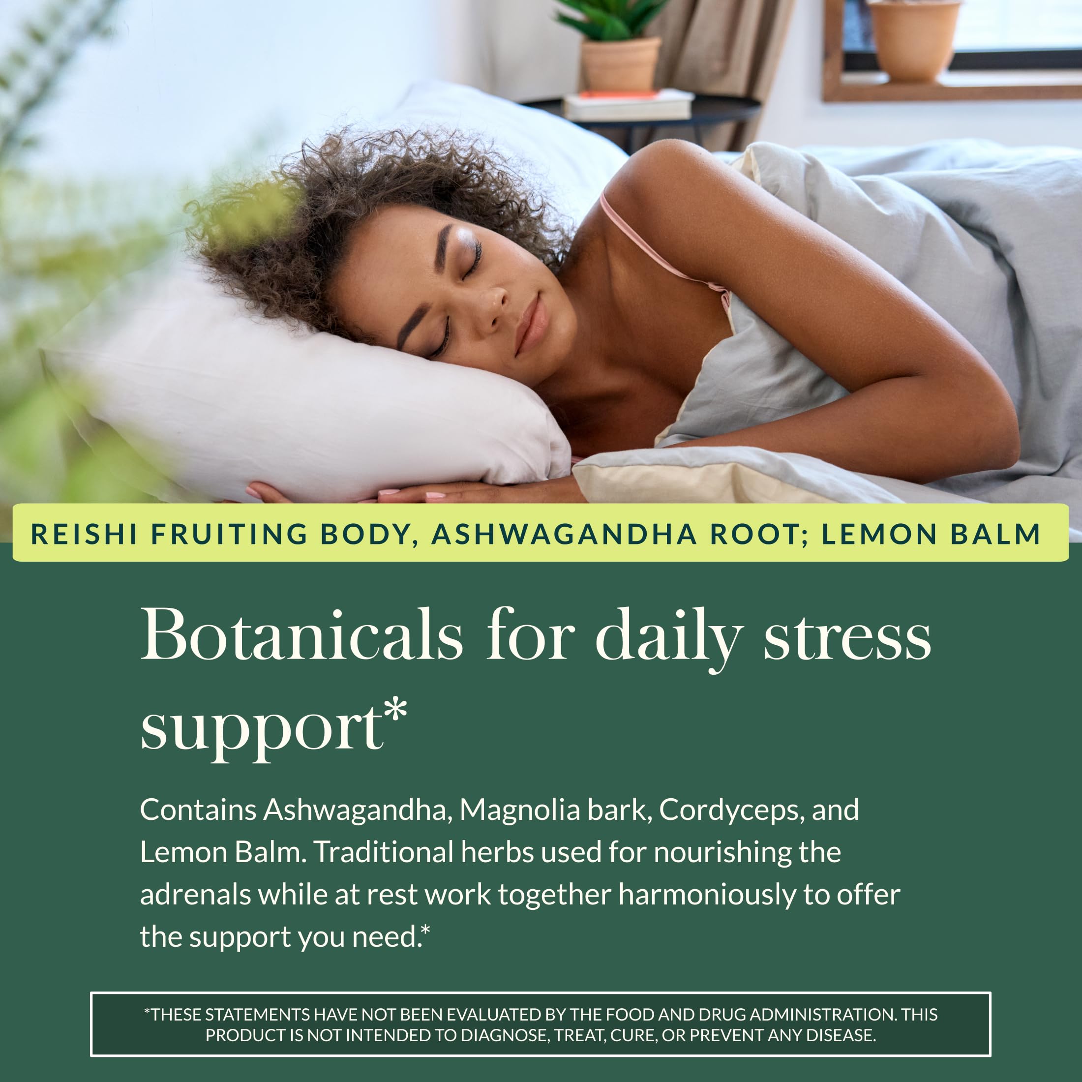 Gaia Herbs Adrenal Health Nightly Restore cap seal ensures product integrity