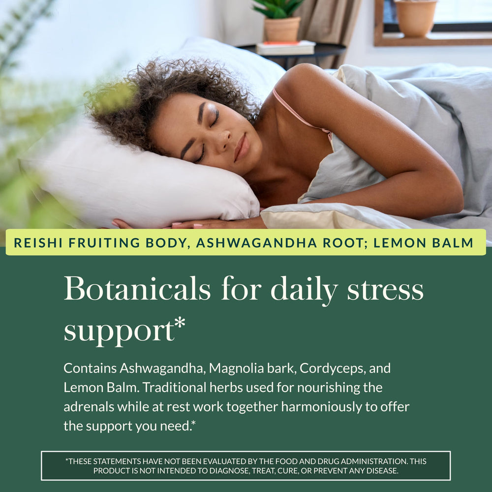 Gaia Herbs Adrenal Health Nightly Restore cap seal ensures product integrity