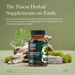 Gaia Herbs bottle packaging highlighting Non-GMO verification and clean ingredients