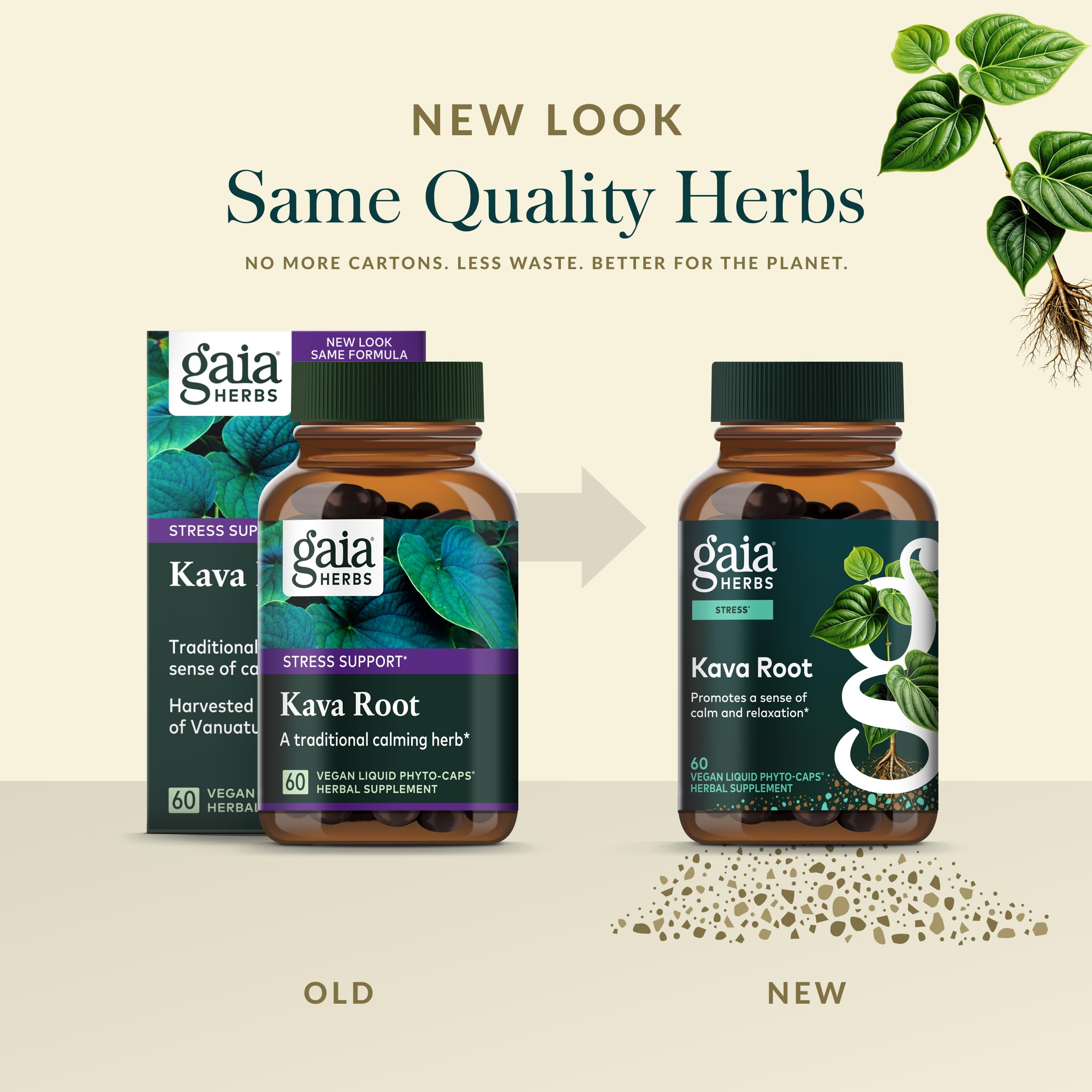 Gaia Herbs Kava Root liquid extract image illustrating concentration.