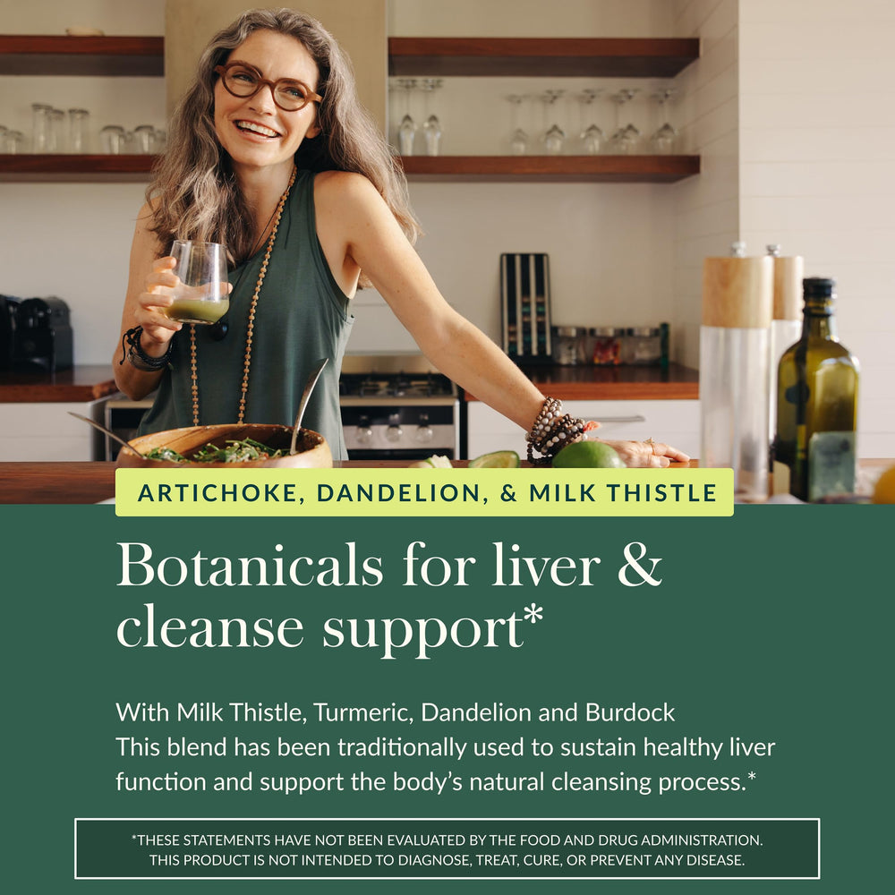 Dandelion root included in Gaia Herbs Liver Cleanse blend