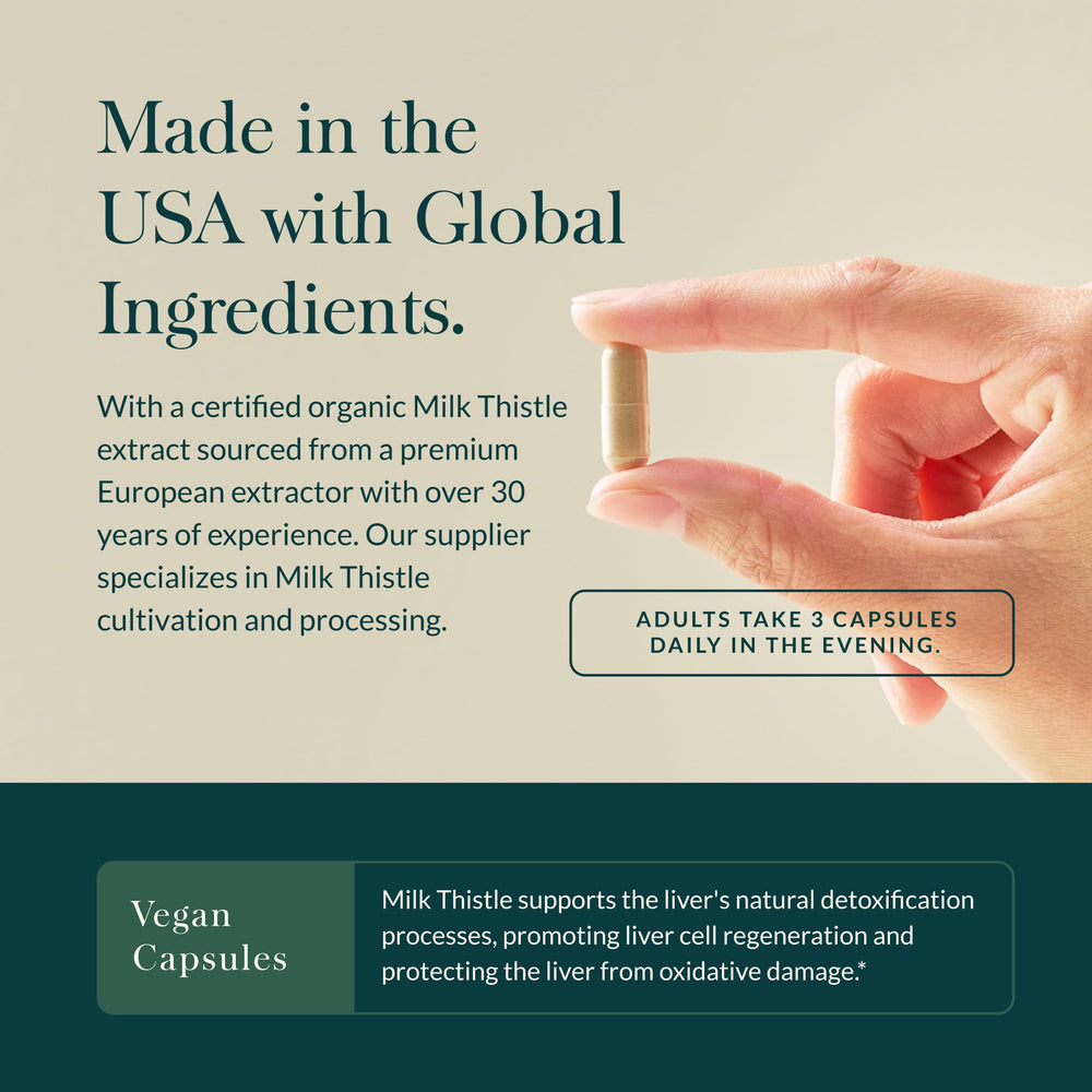 Gaia Herbs Milk Thistle full-spectrum extract visualizing potency.