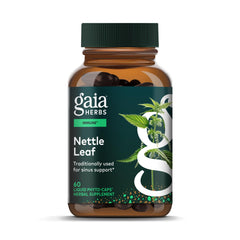 Gaia Herbs Nettle Leaf bottle front view for respiratory support