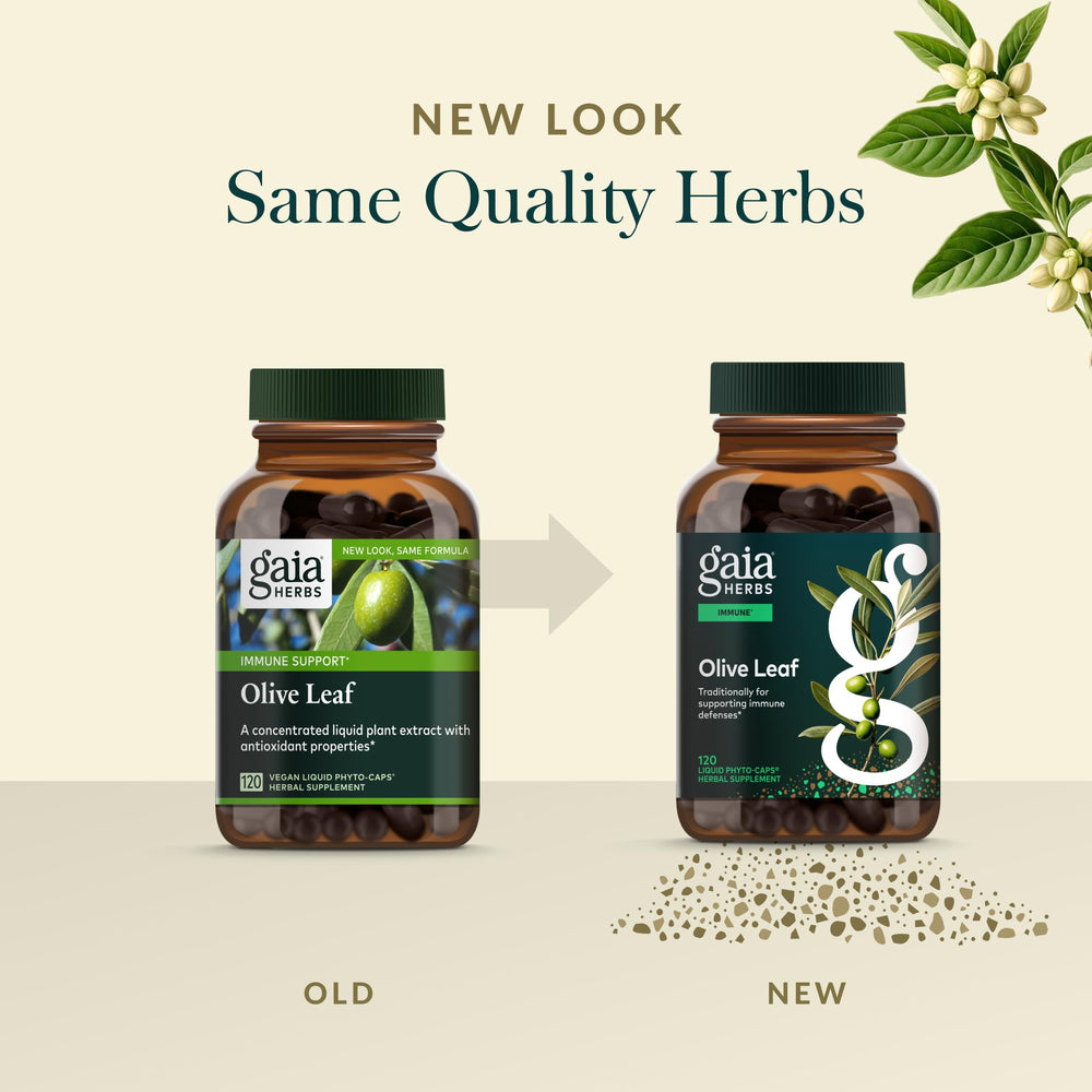 Vegan liquid phyto-caps by Gaia Herbs for convenient daily use.
