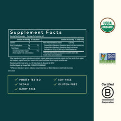 Gaia Herbs organic elderberries juiced and concentrated for rich extract