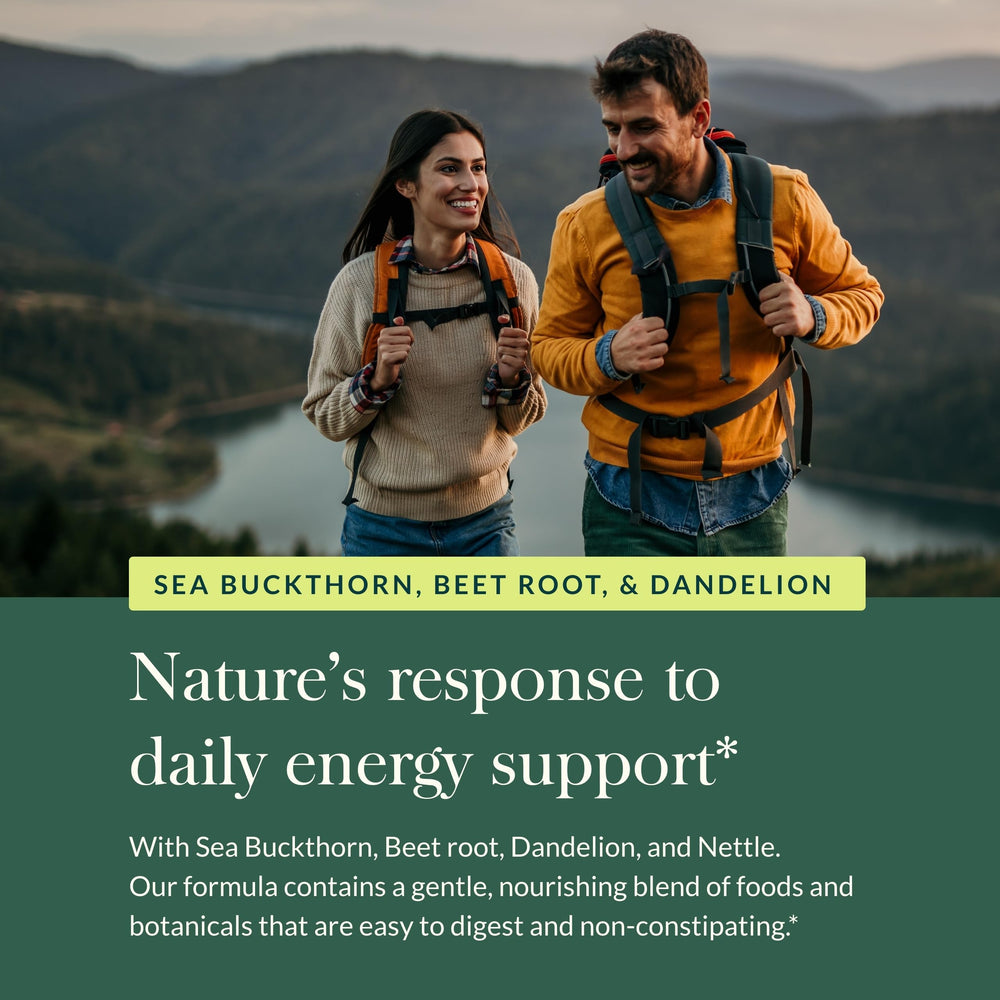 Gaia Herbs Plant Force Liquid Iron with star anise aroma enhancing flavor.