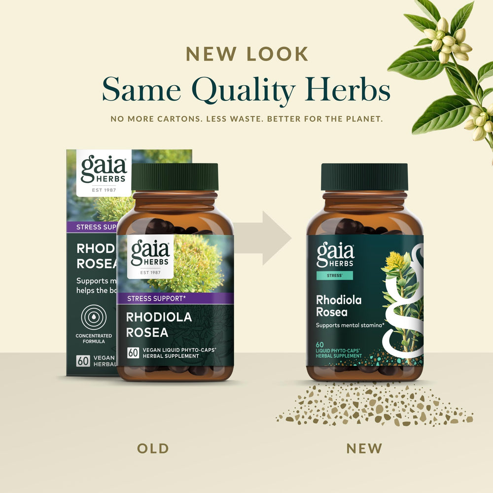 Gaia Herbs Rhodiola Rosea European extraction symbol.