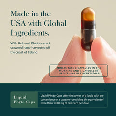 Schisandra berries imagery signals adaptogenic ingredients in Gaia Thyroid Support