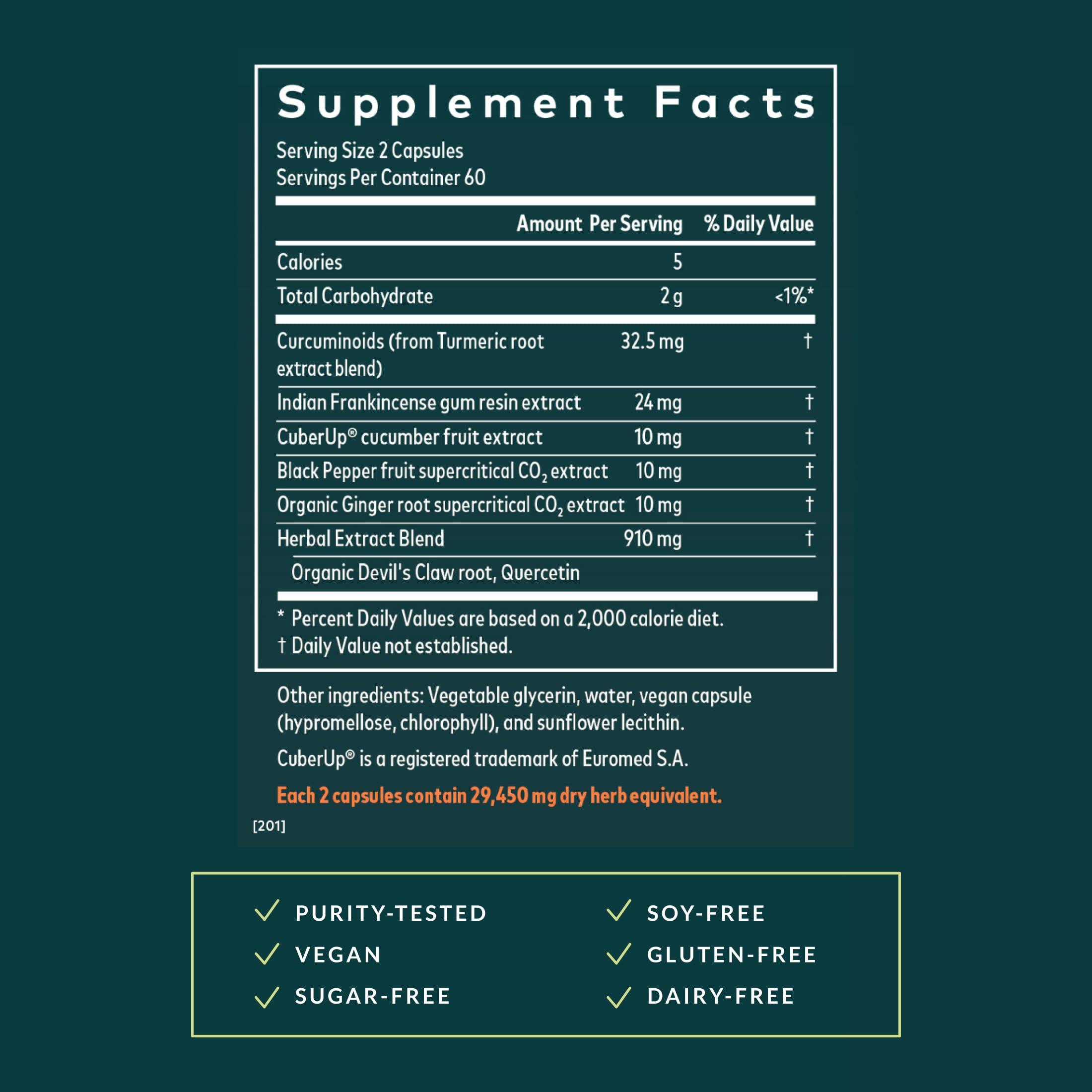 CuberUp blend in Gaia Turmeric Supreme for recovery after exercise.