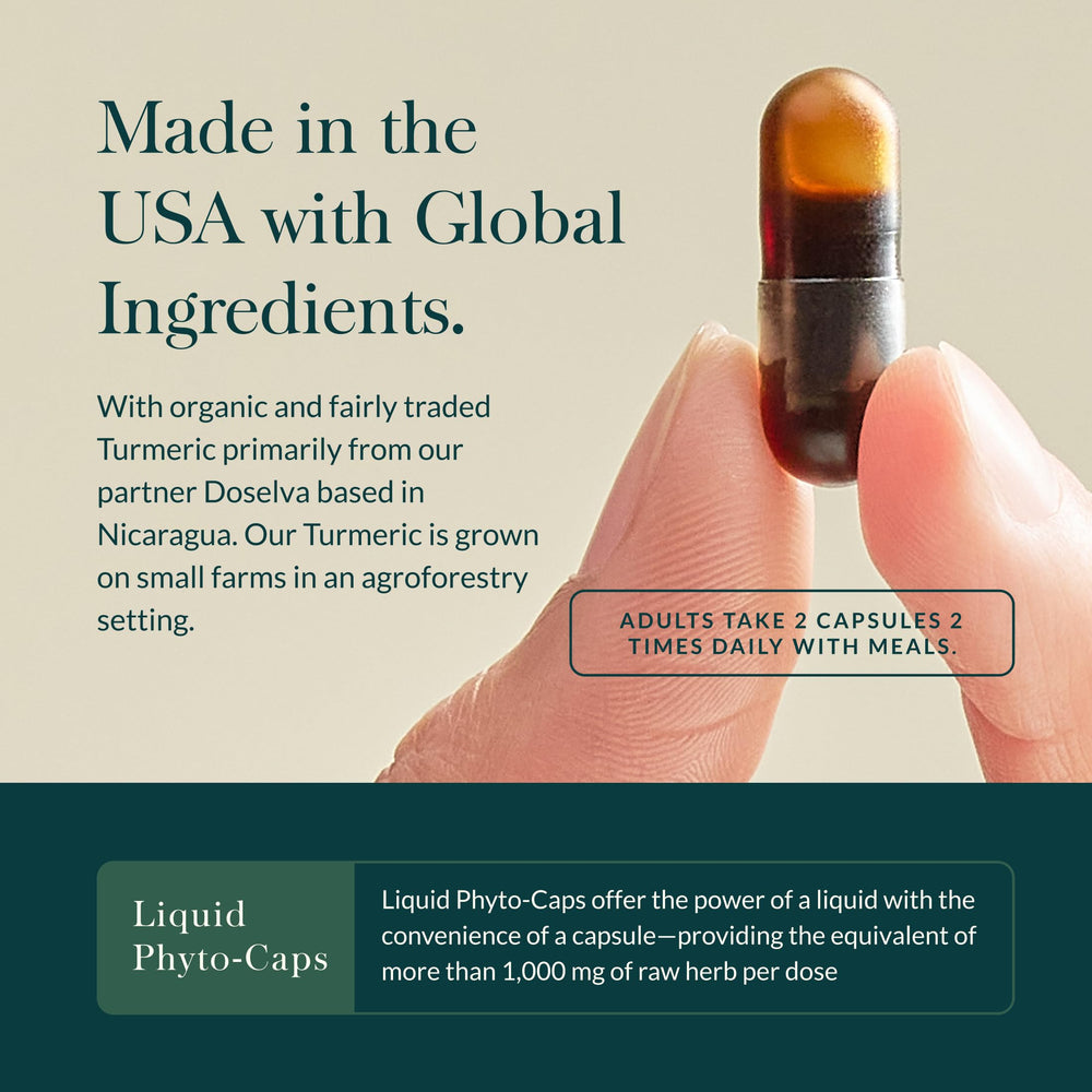 Gluten-free, dairy-free, and soy-free formula for clean nutrition in Gaia Turmeric Supreme.