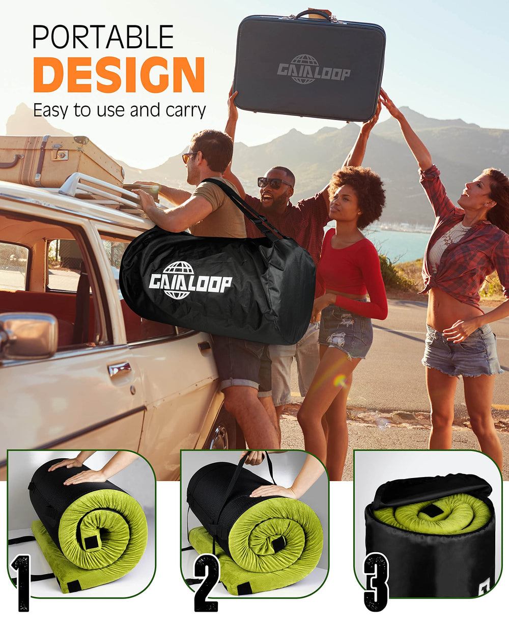 Gaialoop car camping pad suitable for SUV or van road trips