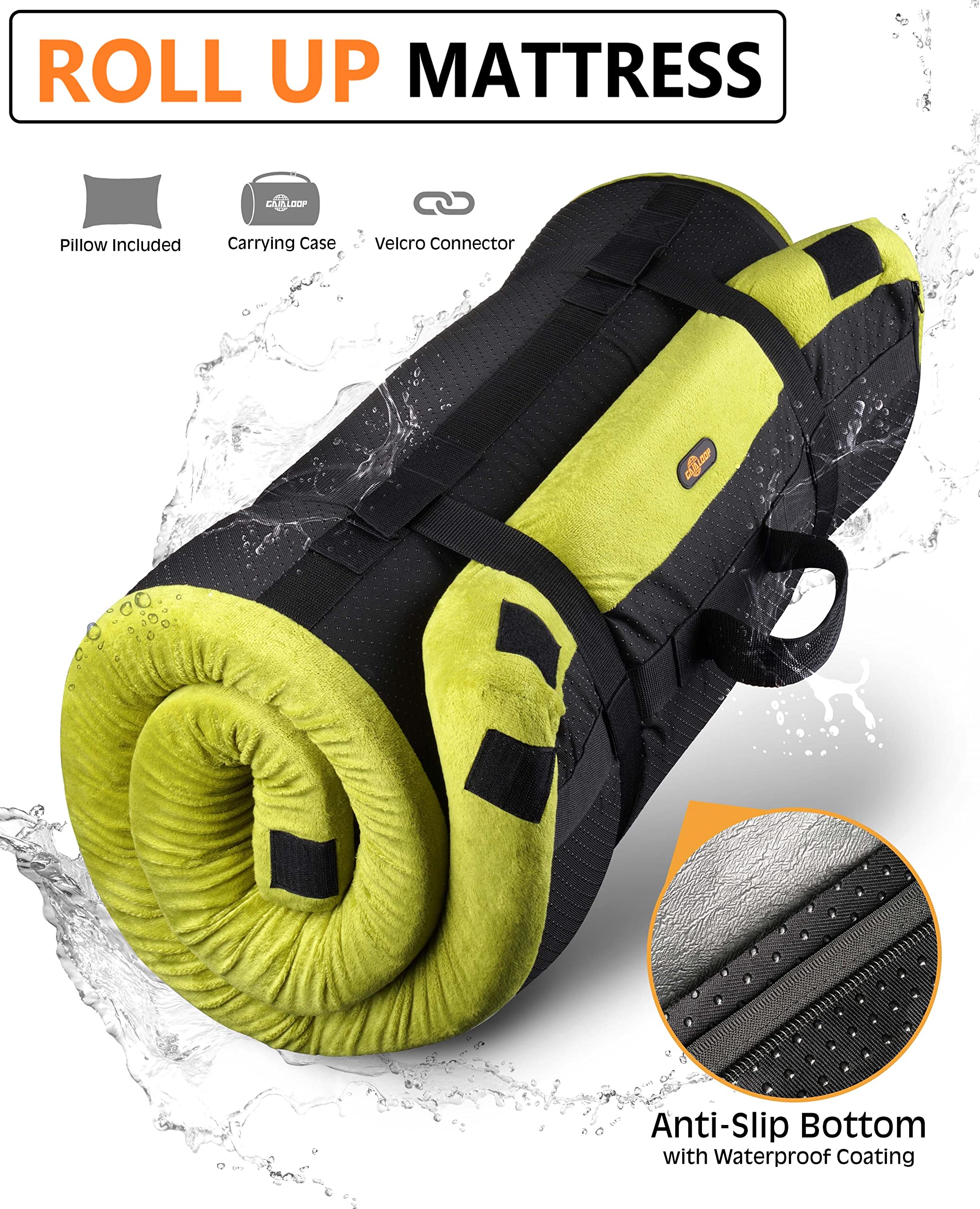 Gaialoop versatile mat used as a nap bed or futon for gatherings