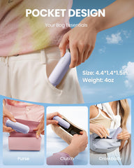 GAIATOP portable fan with USB recharge for convenient power on the go