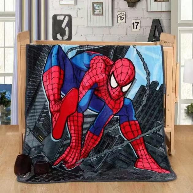 GAIGISFUR Spidey blanket on sofa adding cozy decor for lounging