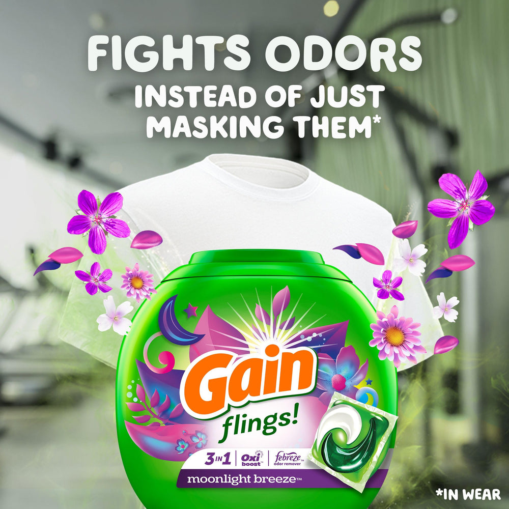 Concentrated formula of Gain Flings in packaging